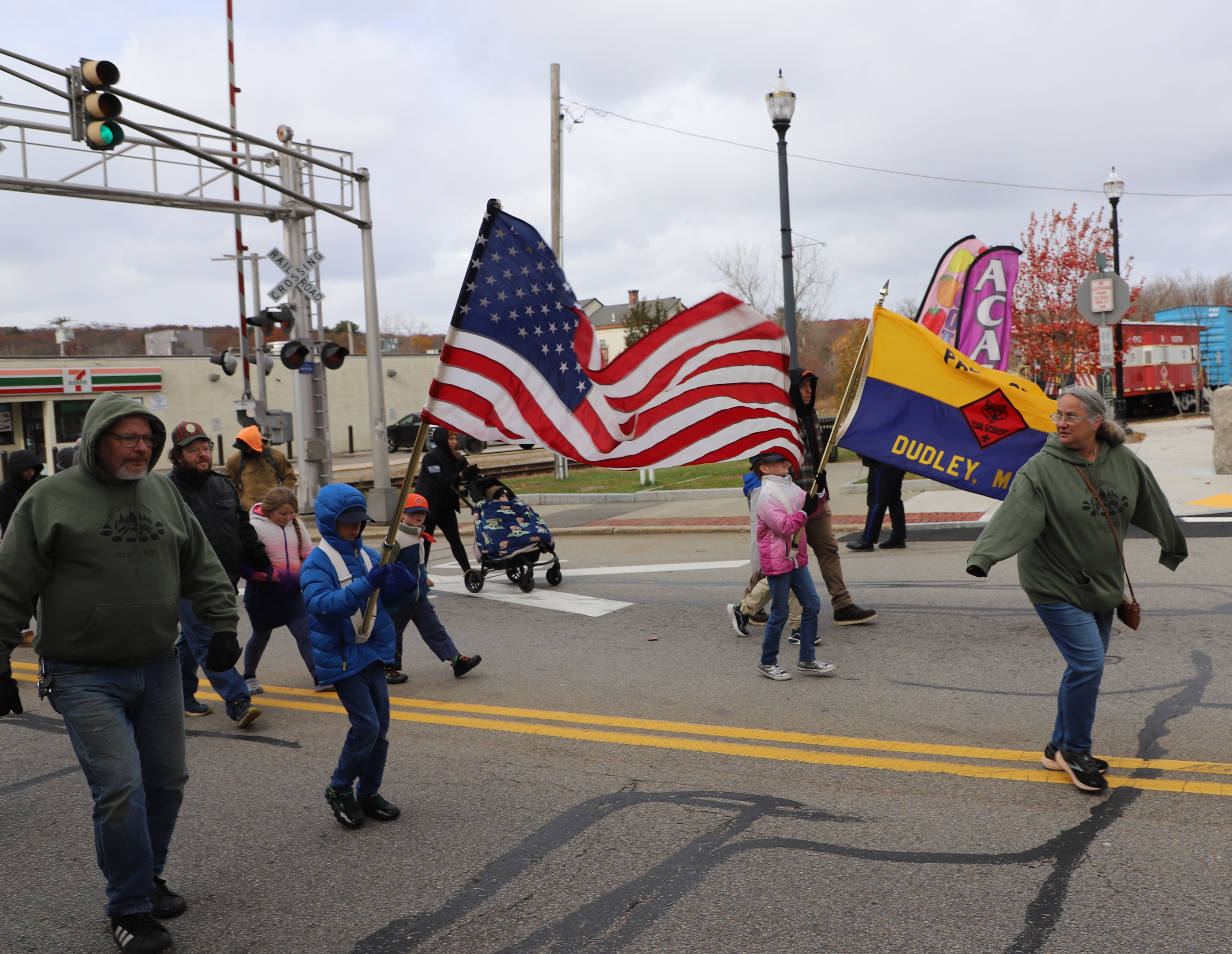 Dudley/Webster Mass Veterans Day Parade 2025 Cub Scout Pack 274