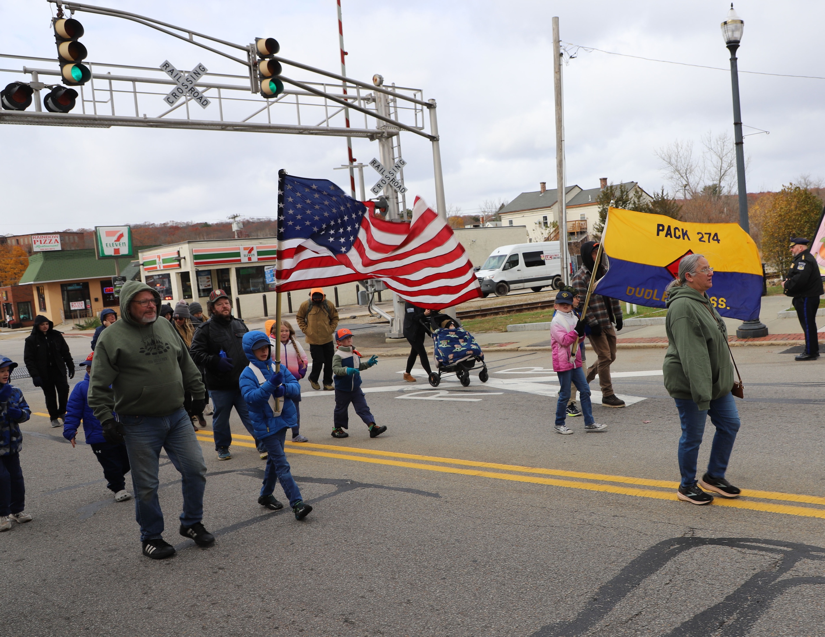 Dudley/Webster Mass Veterans Day Parade 2025 Cub Scout Pack 274