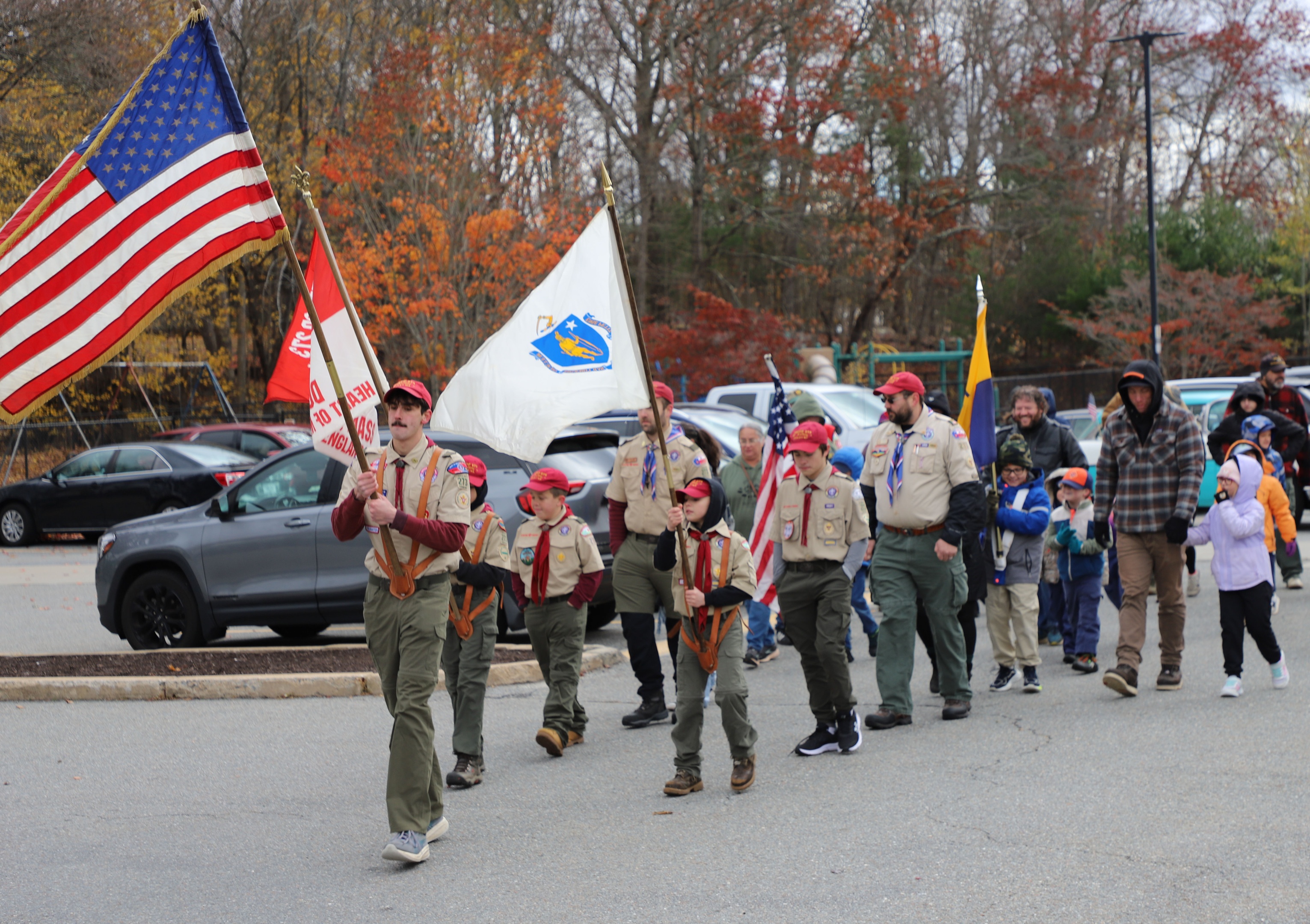 Dudley/Webster Mass Veterans Day Parade 2025 Cub Scout Pack 274